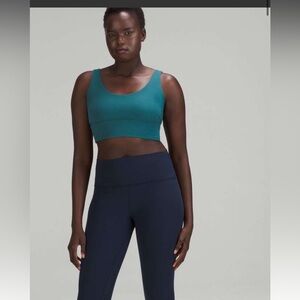 Lululemon Align Ribbed Bra Green Jasper NWOT 8